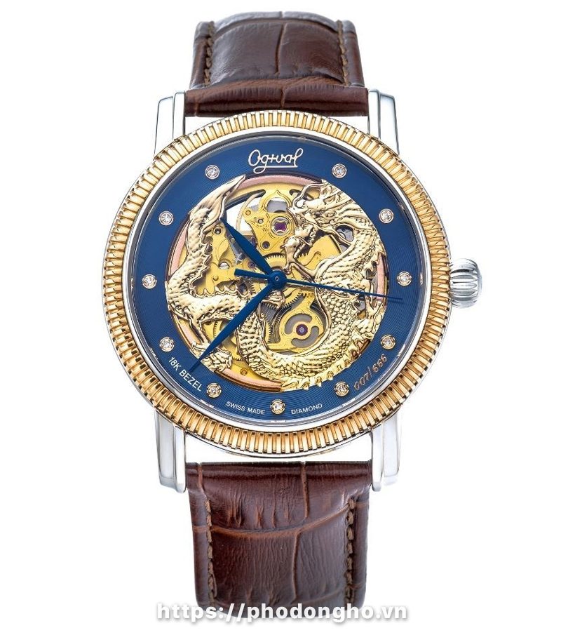 Đồng hồ Ogival OG358-18.65AG42SR-GL